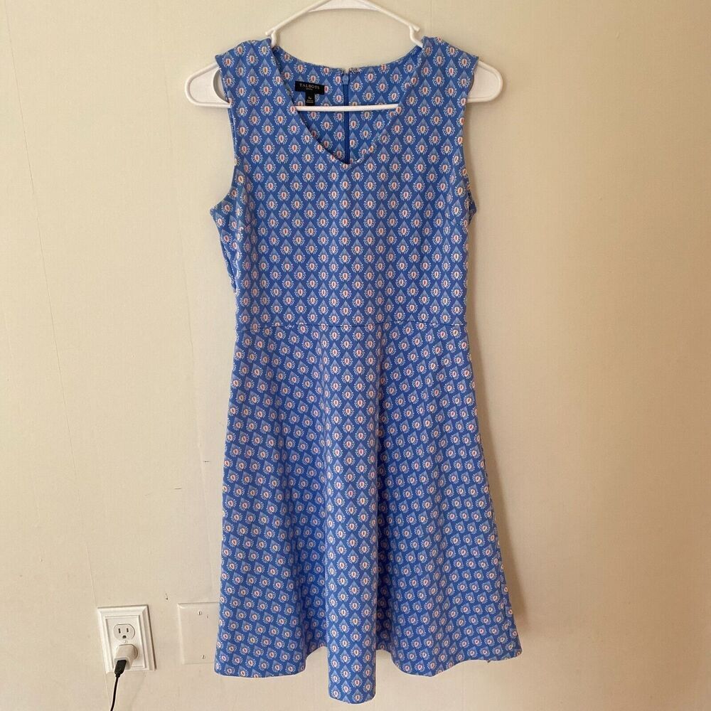 Talbots Multicolor Sleeveless Fit & Flare Petite Sz S Dress Summer Vacation